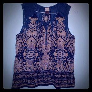 Sleeveless Smock Tank Top